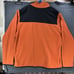 The North Face Sweater Mens XL Orange Black Chest Button Microfleece Pullover