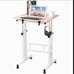 Portable Stand Up Desk, Small Adjustable Standing Desk Converter with Wheels