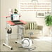 Portable Stand Up Desk, Small Adjustable Standing Desk Converter with Wheels