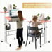 Portable Stand Up Desk, Small Adjustable Standing Desk Converter with Wheels