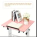 Portable Stand Up Desk, Small Adjustable Standing Desk Converter with Wheels