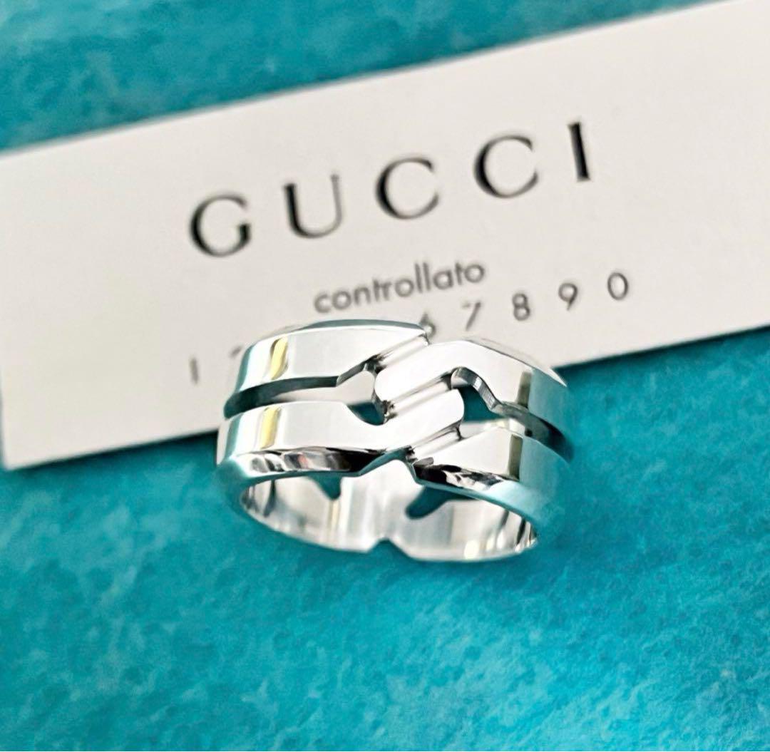 Excellent Condition‼️ GUCCI Ring Knot Wide Ring Size 19 Rings