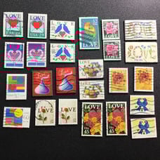Wedding Favor Love Postage Magnets