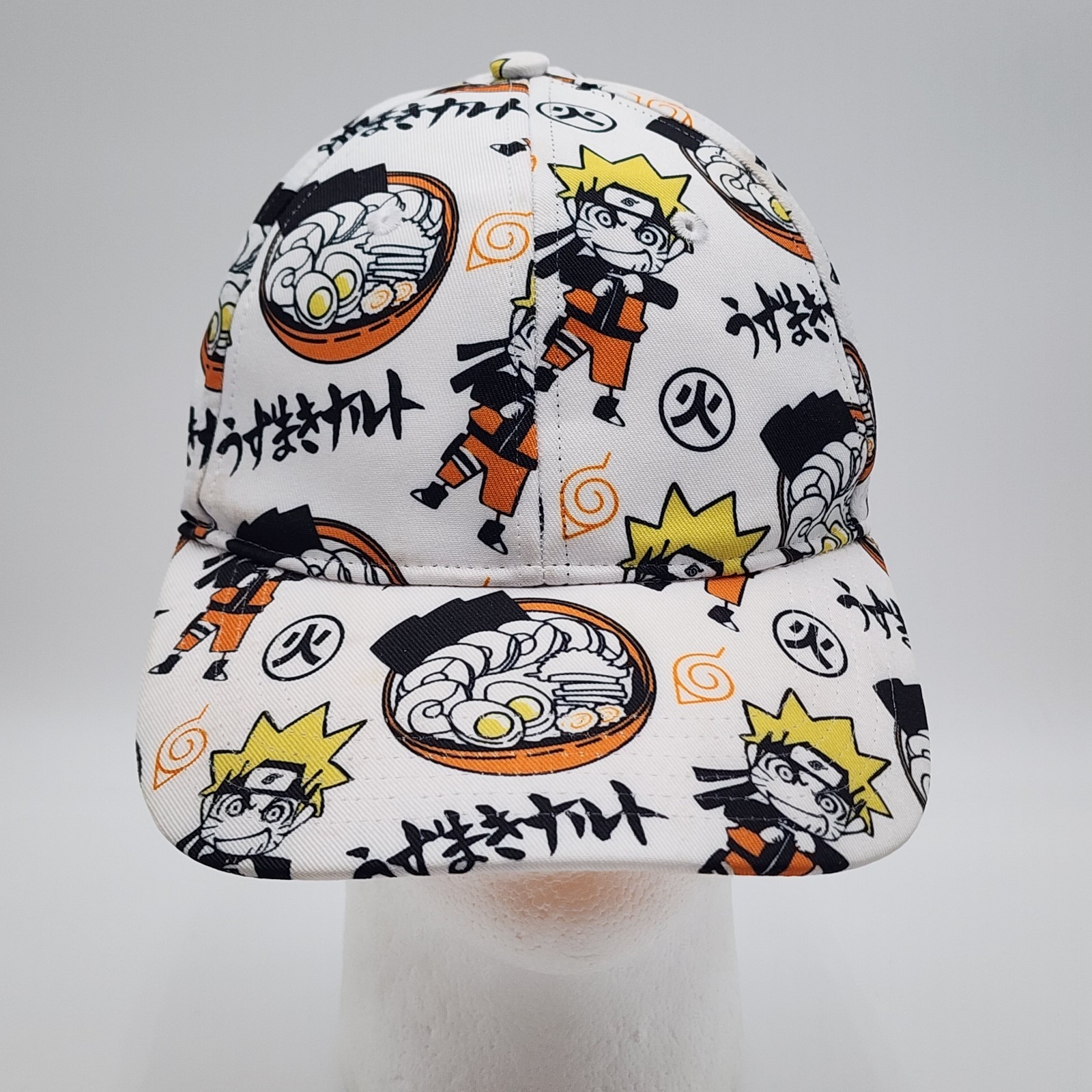 Naruto Shippuden Baseball Cap Hat OSFM Adult Multicolor Rare NWOT