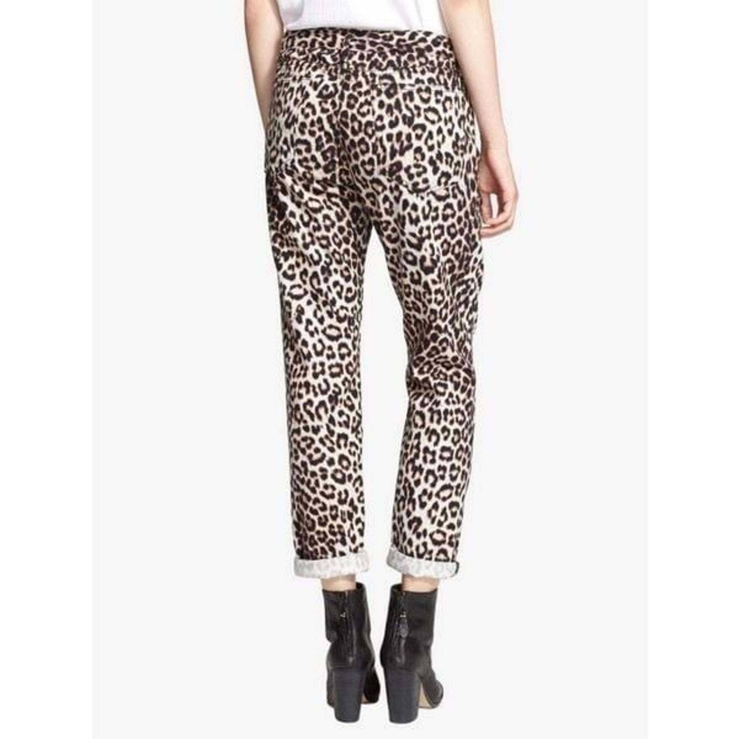 Rag & Bone Leopard Print Boyfriend Jeans Womens Denim