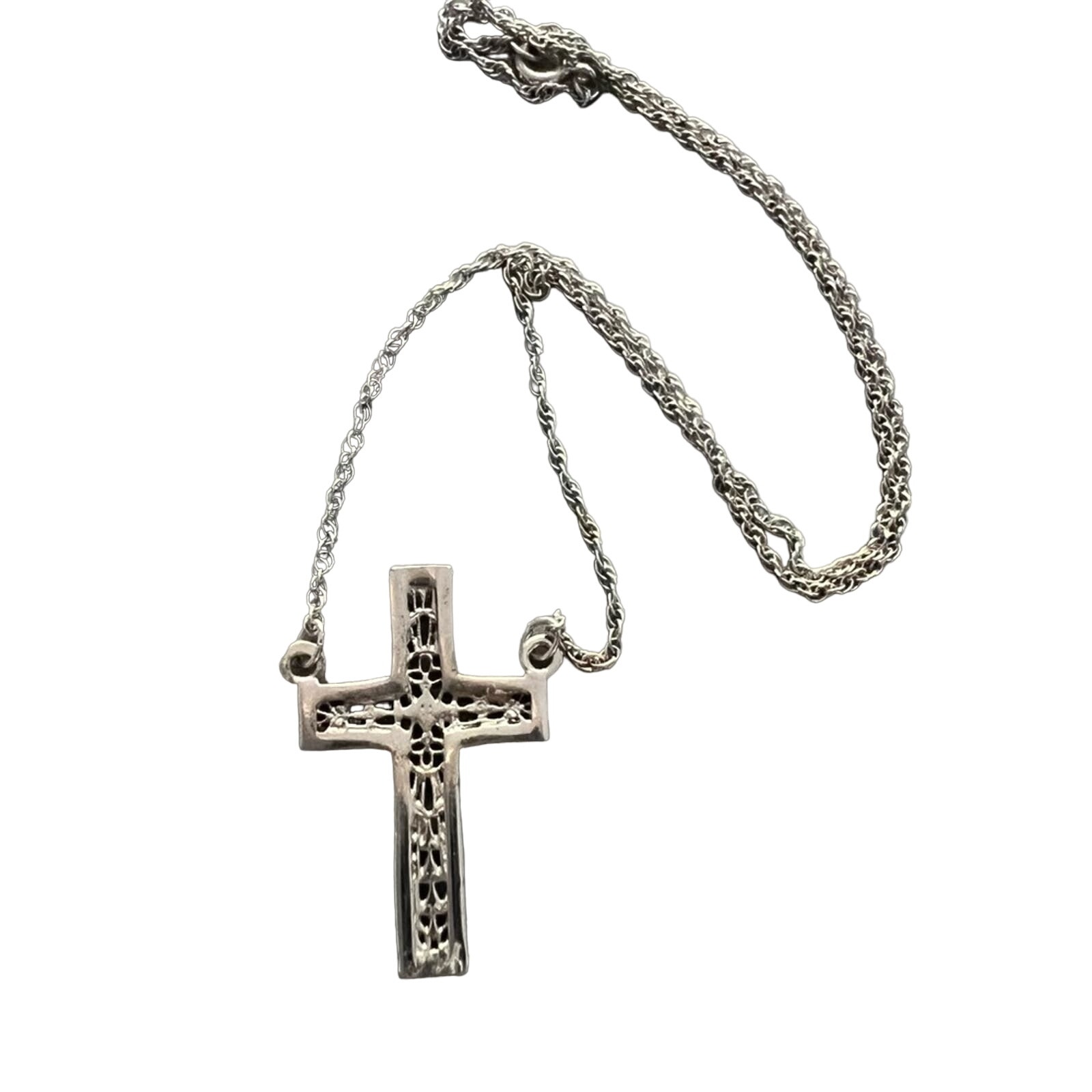 925 Sterling Silver Cross Necklace