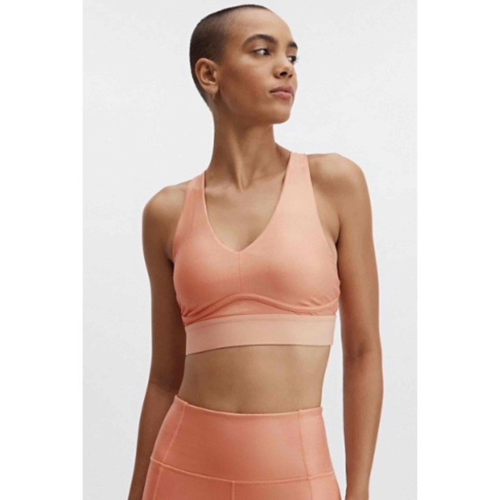 NWT Fabletics Iridescent Copper Birchwood All Day Every Day Sports Bra Size S