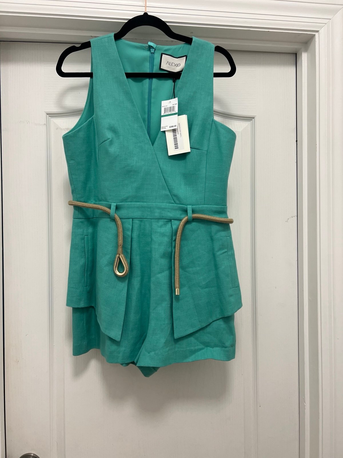 Alexis Sleeveless Belted Romper