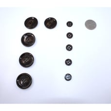 Auth BURBERRY BRIT 4 (28mm) & 1 (25mm) & 5 (10mm) 4 Hole Replacement Buttons Set