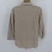 Burberry Womens 12 Beige Vertical Stripe Collared Button Front Blouse Shirt Top