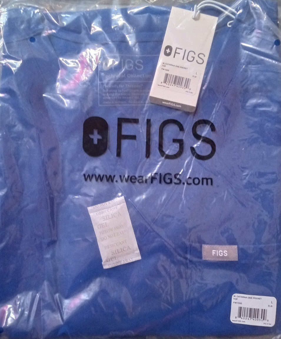 Figs Large Electric Blue Catarina