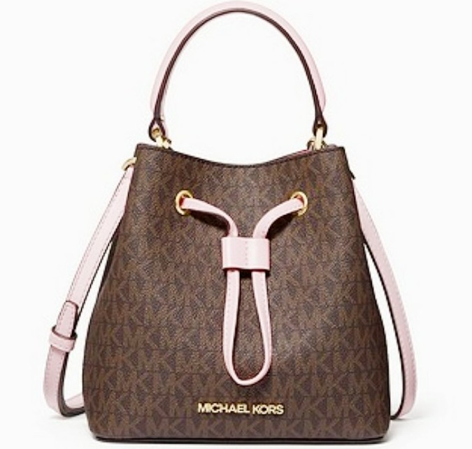 Michael Kors Suri Bucket Messenger Bag - Black/Brown, Large (35F0GU2M7I)  for sale online