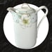 P.V. Vessra Antique Porcelain Floral w Gold Accents Lidded Pot Pitcher Germany