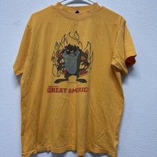 Marriotts GREAT AMERICA TAZ T-Shirt Warner Bros Looney Tunes Distressed Large