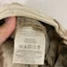 New Anthropologie Chino Beige/Cream Acid Wash Slim Ankle Jeans size 28