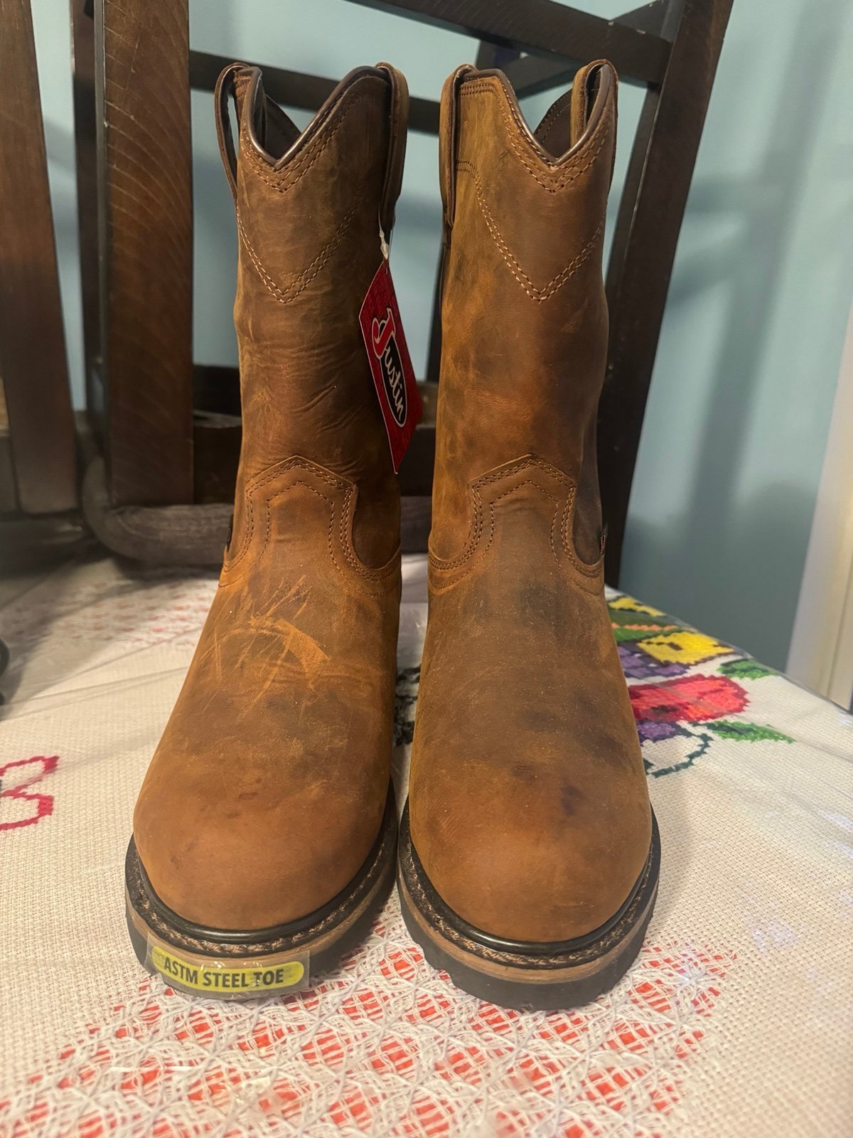 Men’s Justin Steel Toe Work Boots