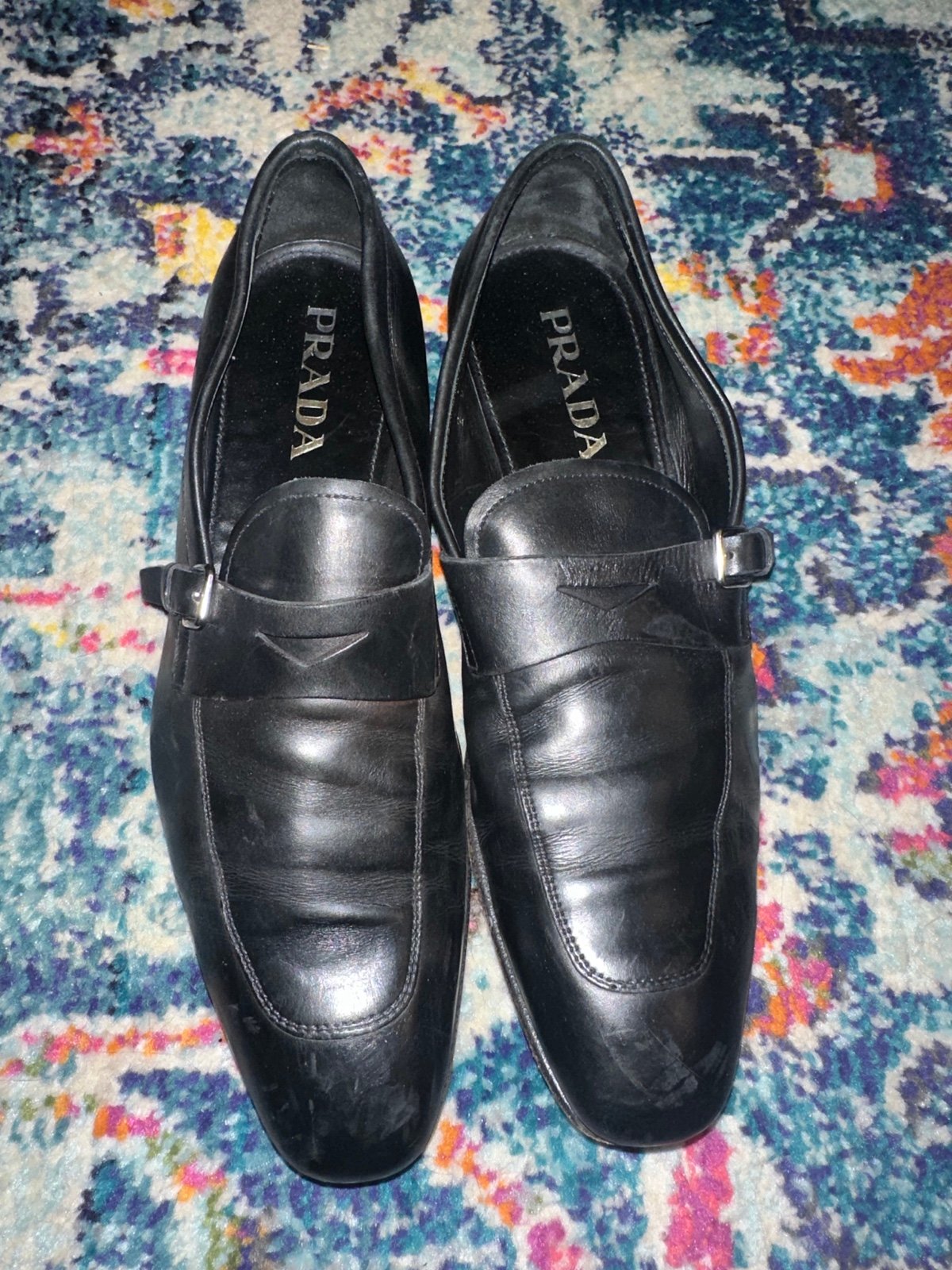 Prada loafers used size 7 leather