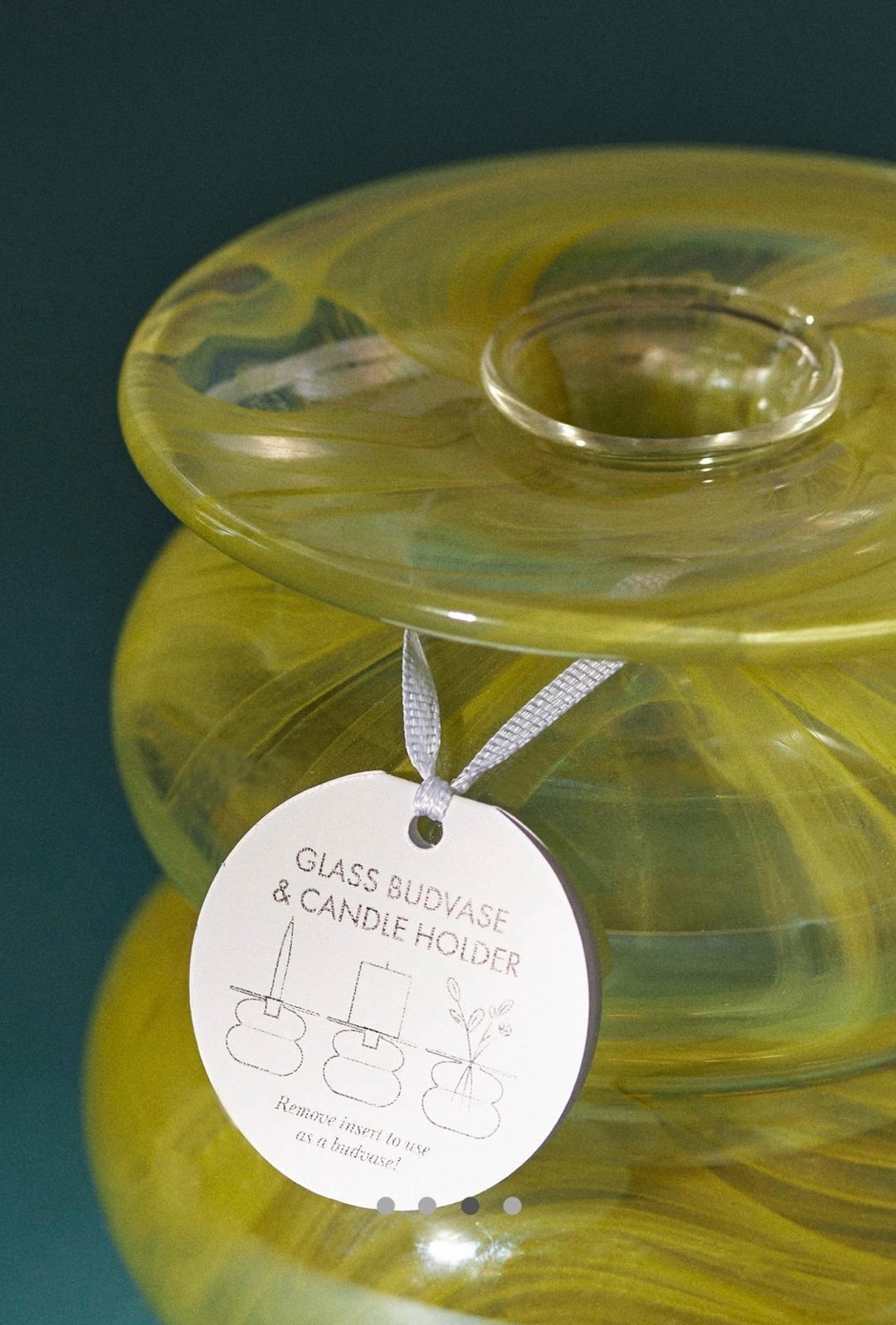 Anthropologie bolla vase candle holder citron