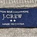 J.Crew Mens Pullover Sweater Gray Cotton Blend V Neck Long Sleeve Tight-Knit S