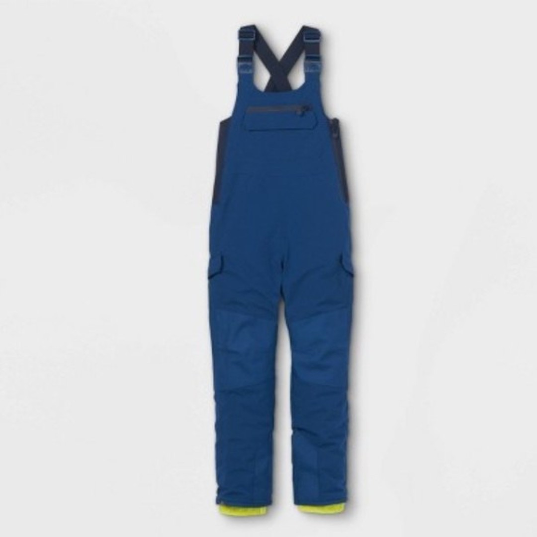 All in Motion Boys’ Sport Snow Bibs with 3M Thinsulate Insulation Sz XS 4/5 Blue