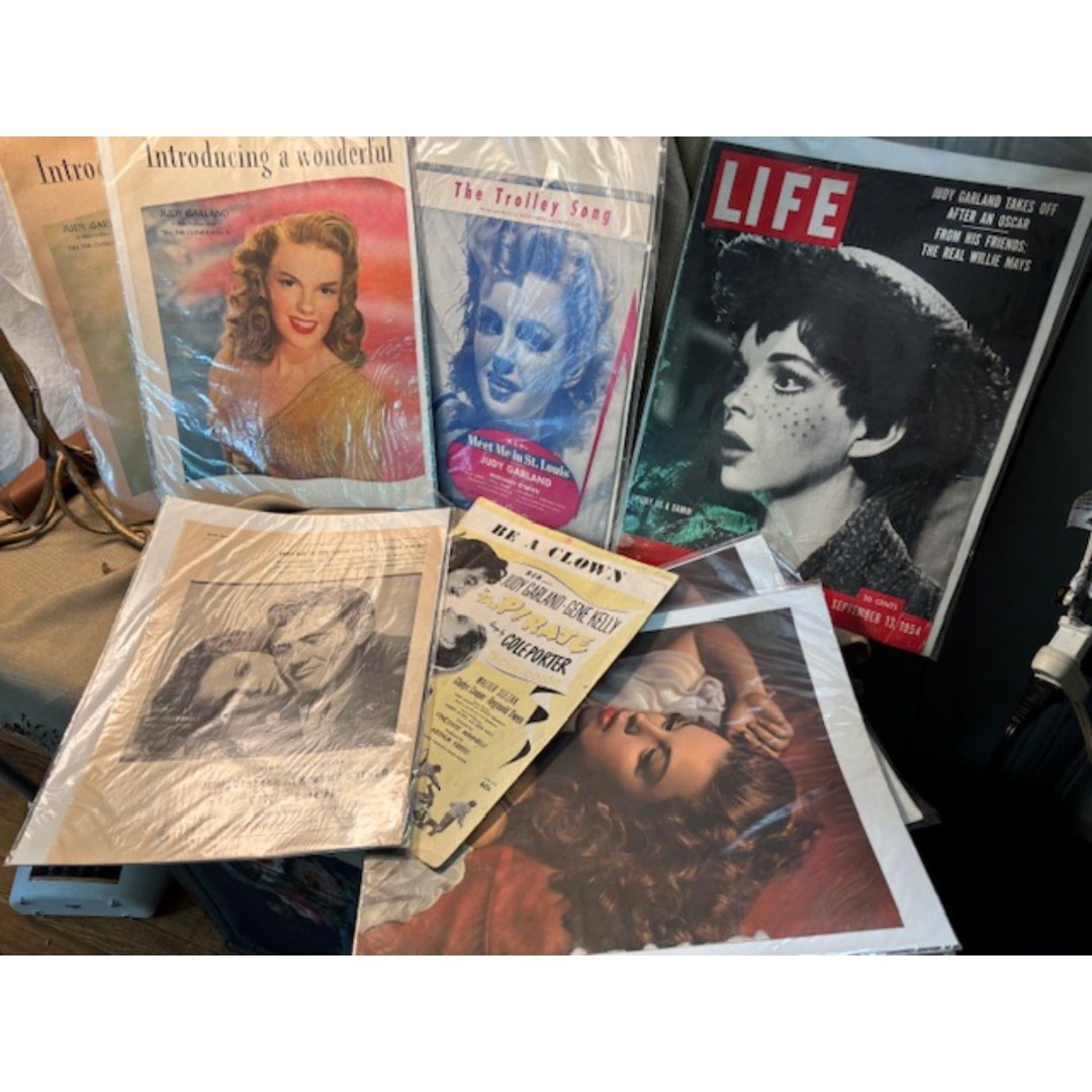 Judy Garland Lot 8 Items Life cover 1954, sheet music and more