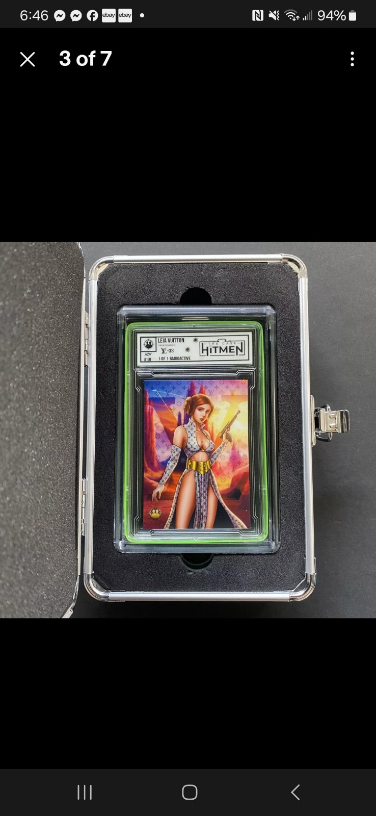 Case Hitmen Star Wars Princess Leia Vuitton 1/1 Radioactive Variation - detail