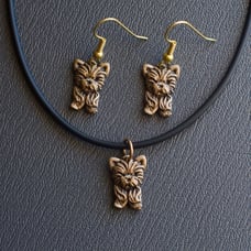 earrings Yorkshire terrier jewelry