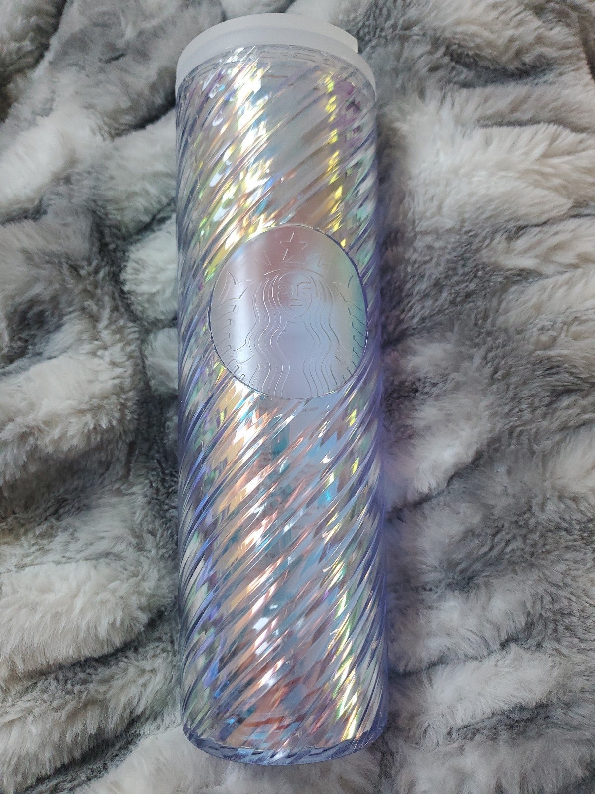 NEW Starbucks Iridescent Swirl Unicorn Tumbler