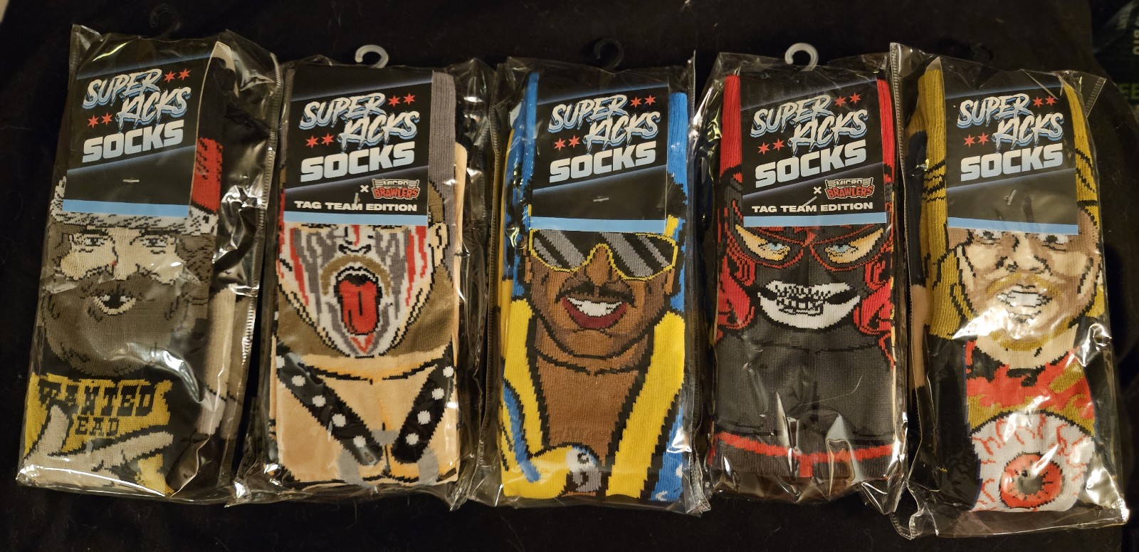 5 Pairs Pro Wrestling Crate Super Kick Socks