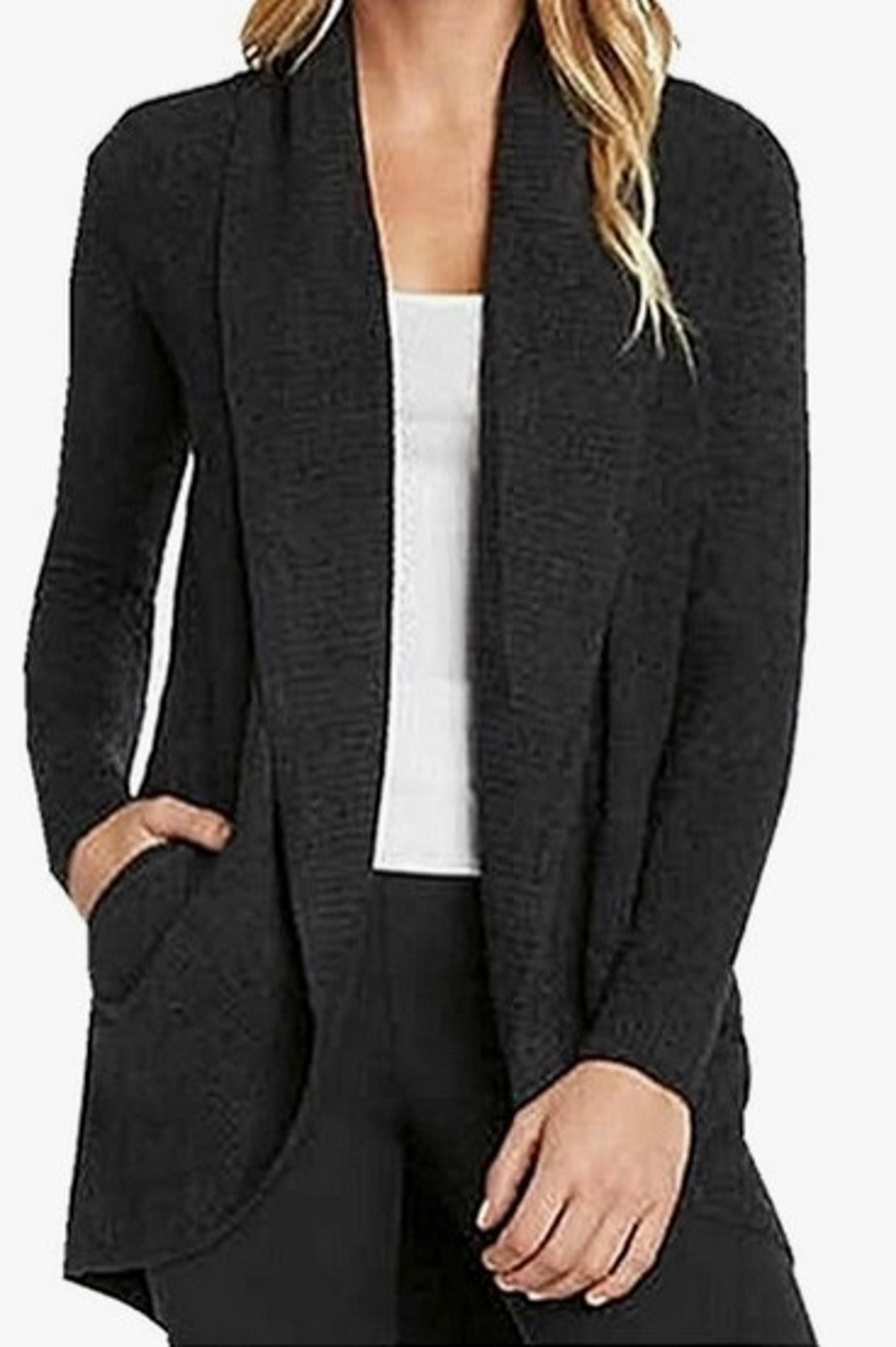 Max & Mia Ladies' The Essential Travel Cardigan (Size:Small, Color:Olive)