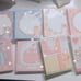 Random korean memo sheets set 200 sheets stationery