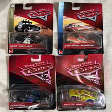 4 popular Disney cars 3 character diecast new jackson ramirez ramone sheriff