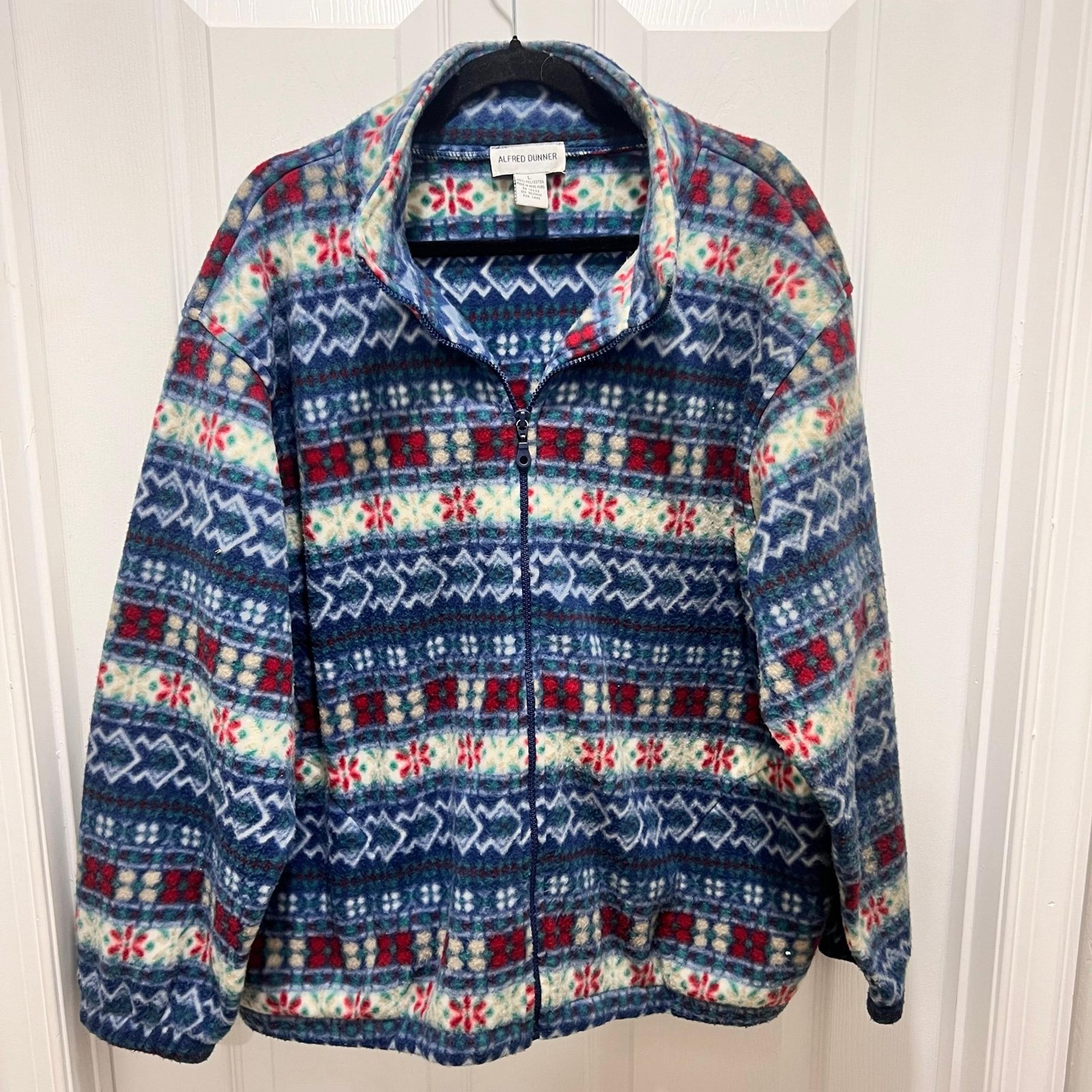 Alfred Dunner Women’s Fleece Zip Up Jacket size L