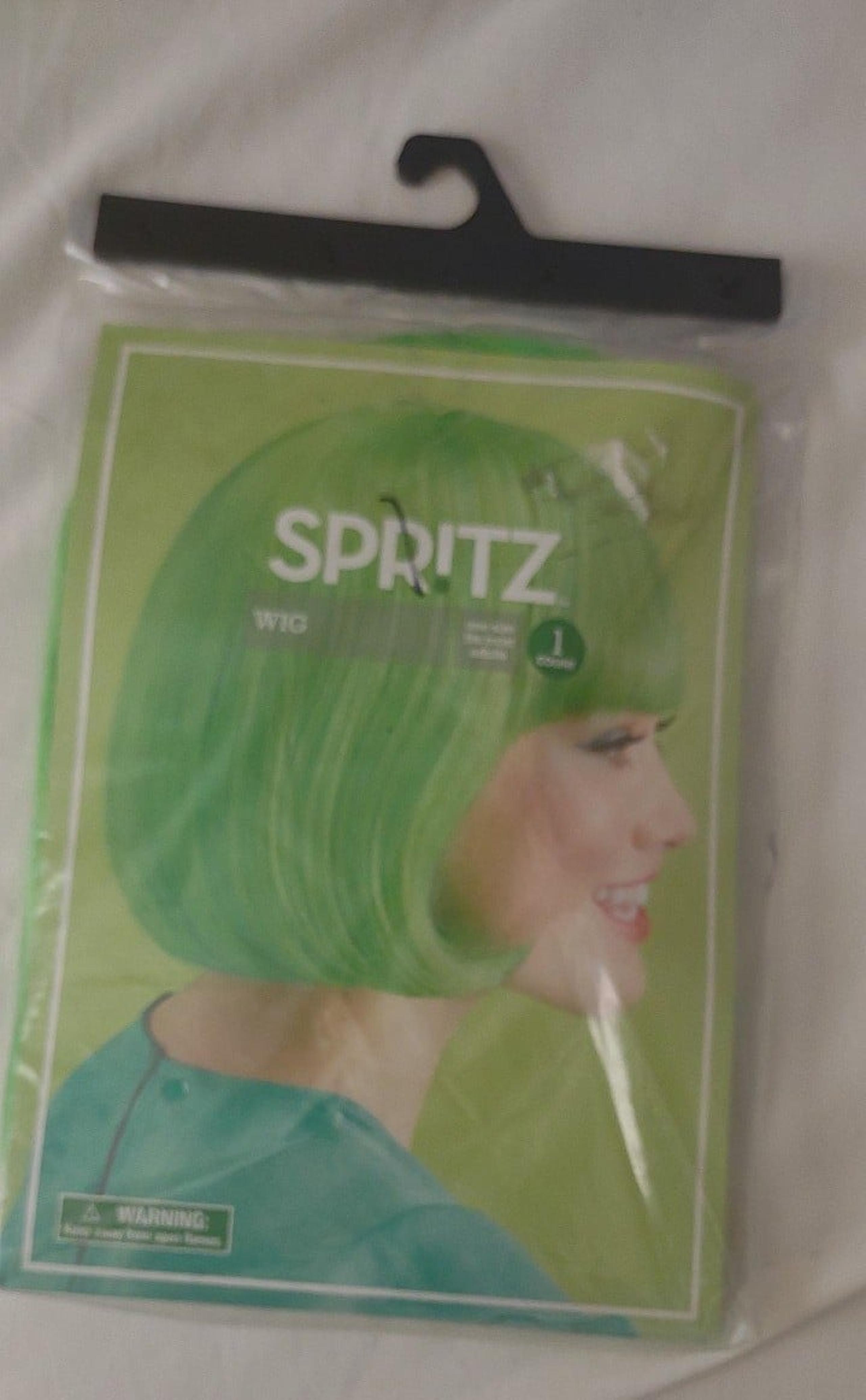 Wig Green Synthetic