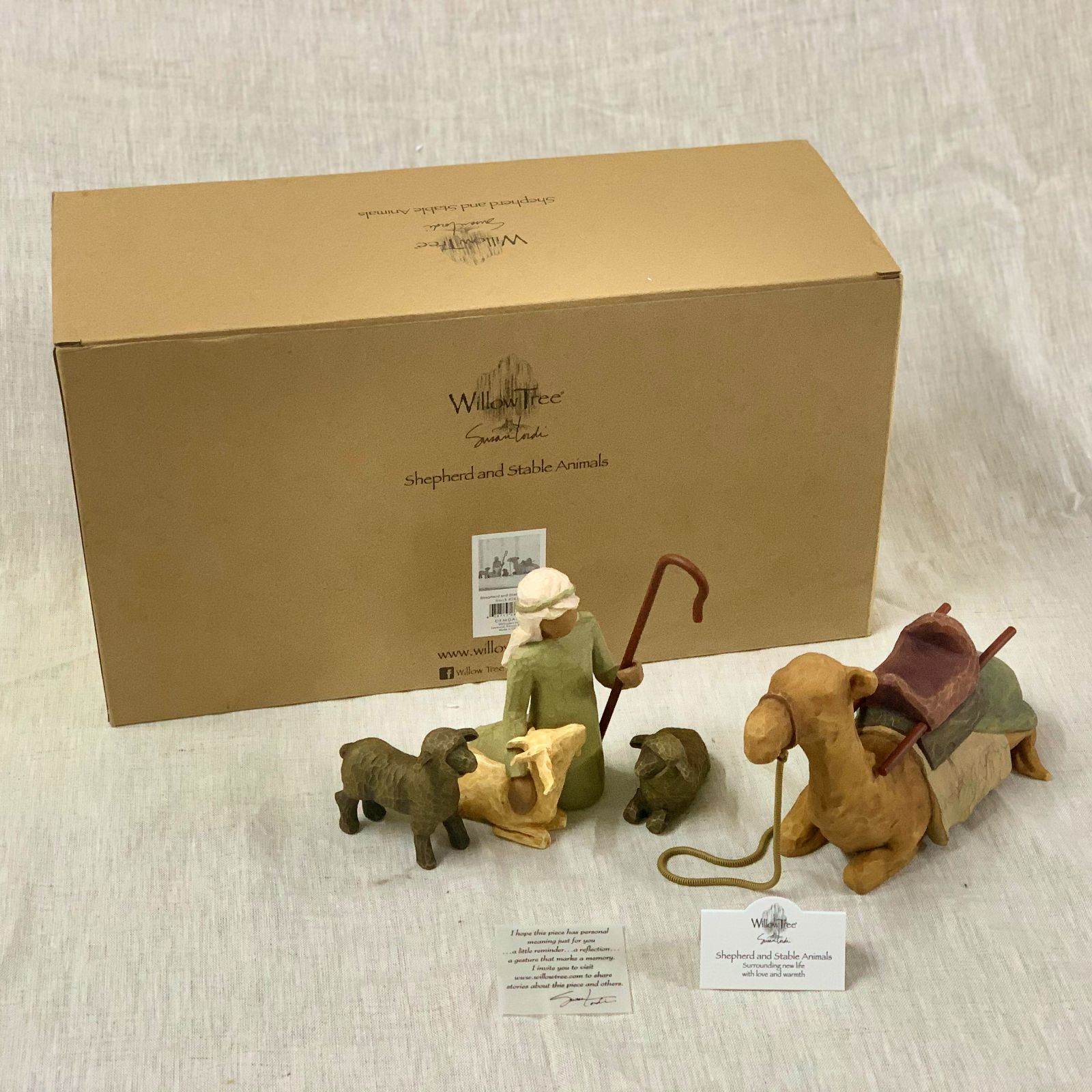 Willow Tree nativity figures Shepherd and Stable Animals| #26105