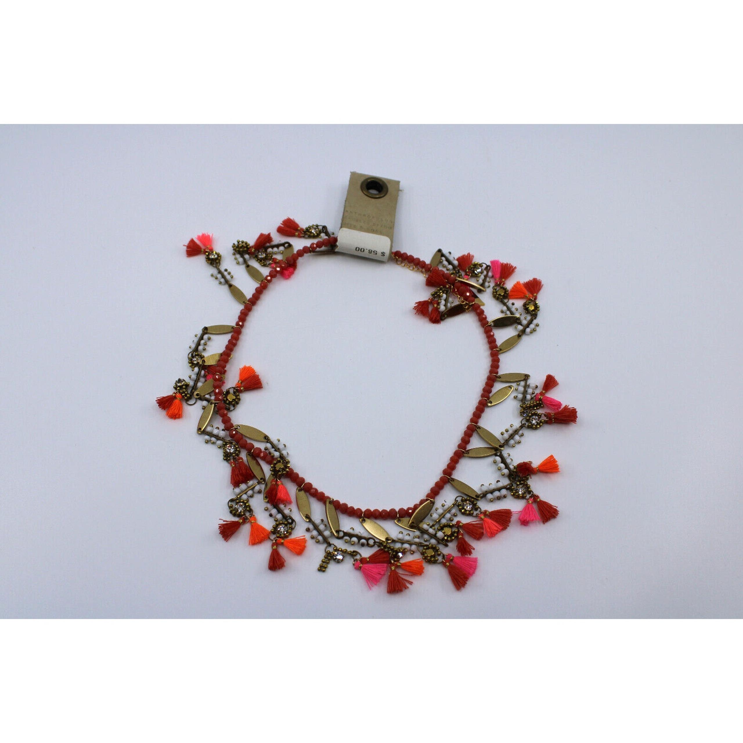 A2 Brand New Anthropologie Serefina Miranda Pink Coral Choker Necklace $58