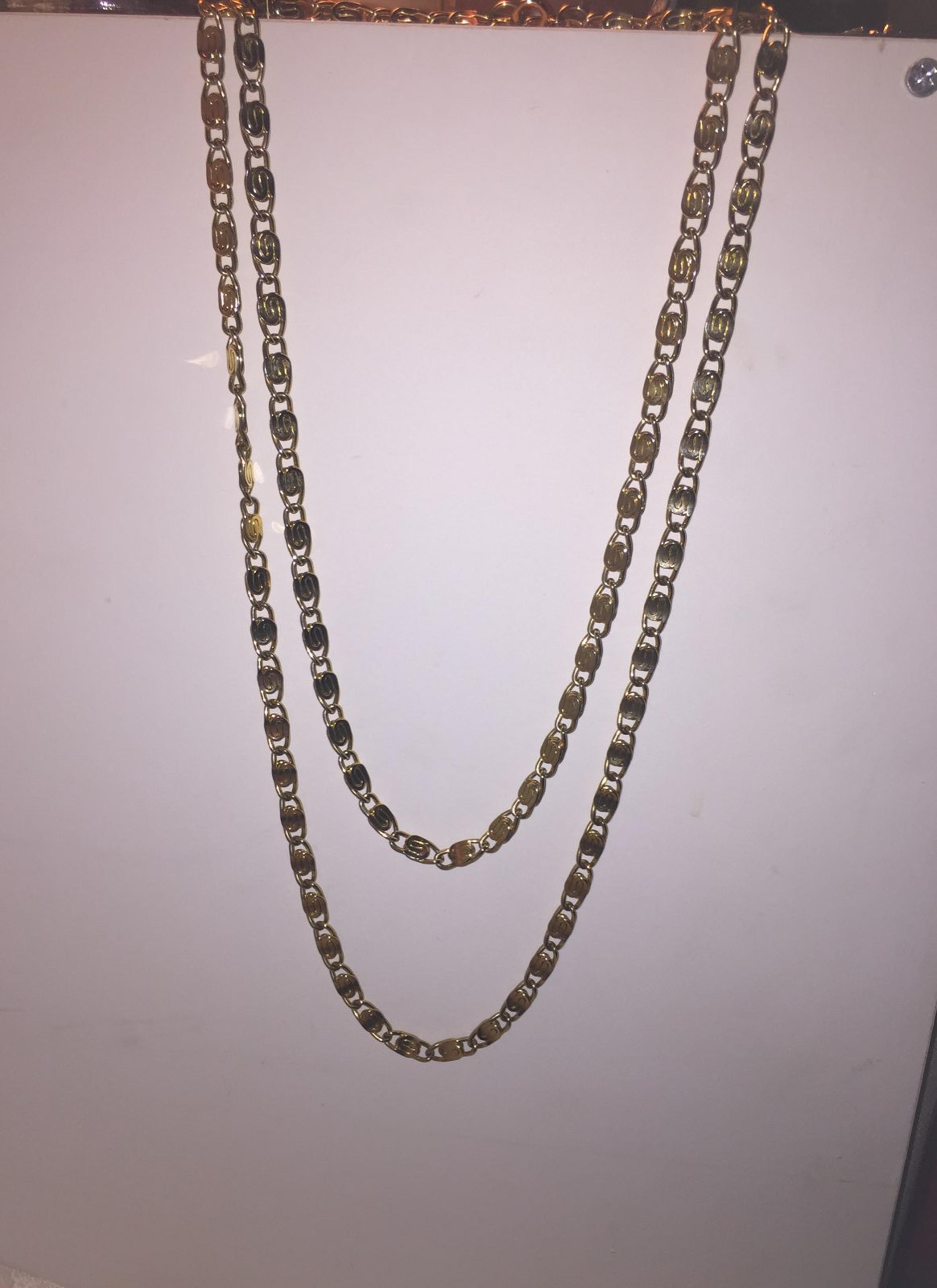 52” Direction One Gold Tone Necklace