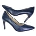 Cole Haan Grand OS Pumps Size 7 Navy Blue Leather Heels Stiletto Pointy Shoe