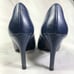 Cole Haan Grand OS Pumps Size 7 Navy Blue Leather Heels Stiletto Pointy Shoe