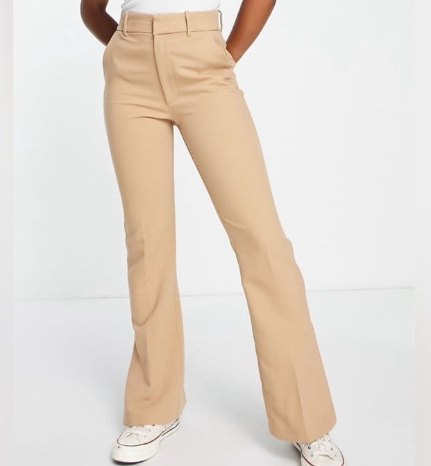 Abercrombie & Fitch Tailored High Rise Split Hem Trousers NWT