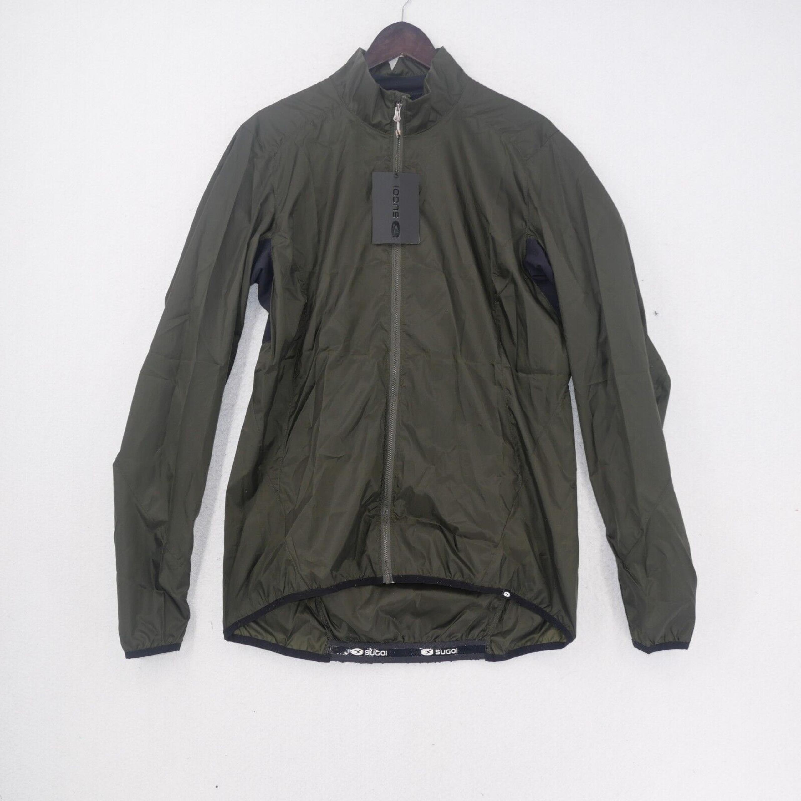 NEW Sugoi Women's XL Stash Jacket Wind Water Resistant Deep Olive Green
