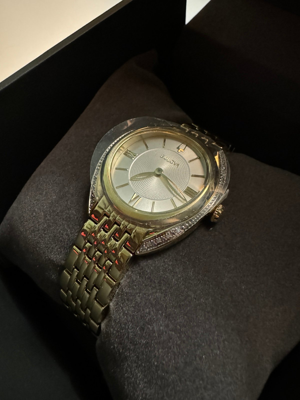 Bulova Classic Diamond Stainless Steel Quartz Ladies Watch
