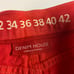 Denim House Mens Red 5 Pocket Design Distressed Classic Denim Shorts Size 38