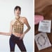 Nwot with jean tulip top cher plaid xs