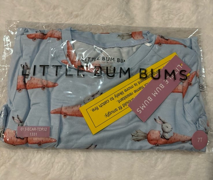 Little Bum Bums Easter print 7T NWT