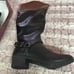 Rampage 3/4 zipper. Black & Brown Boots size 7