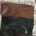 Rampage 3/4 zipper. Black & Brown Boots size 7
