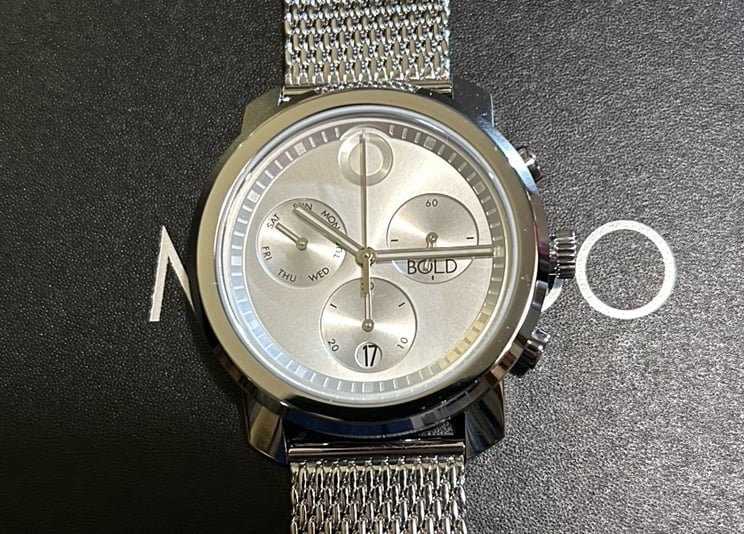Movado Bold Movado Trend Propel Watch With 44mm Silver Chronograph Face
