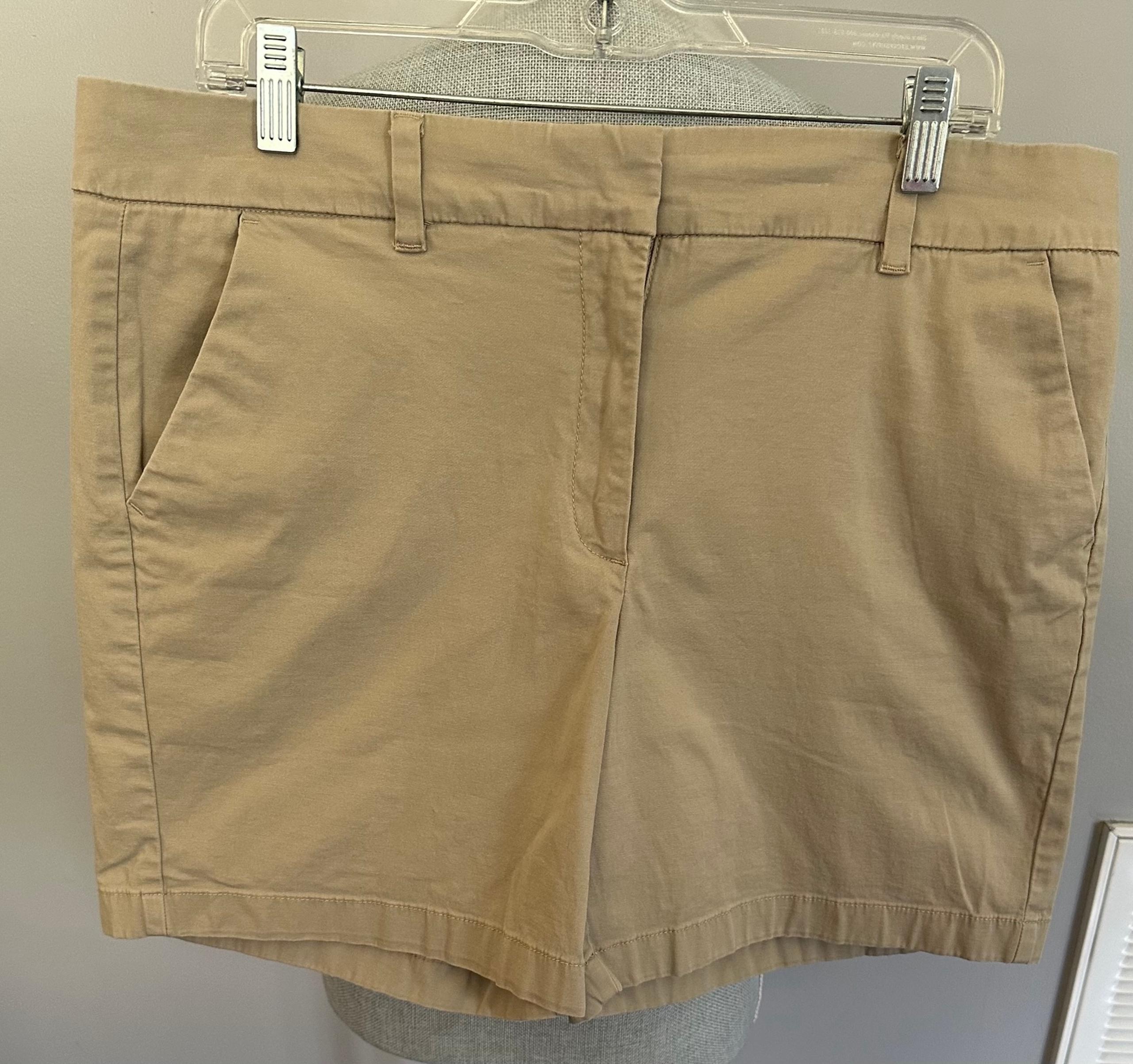 Womens Khaki Chino Shorts Size 14 - Tommy Hilfiger