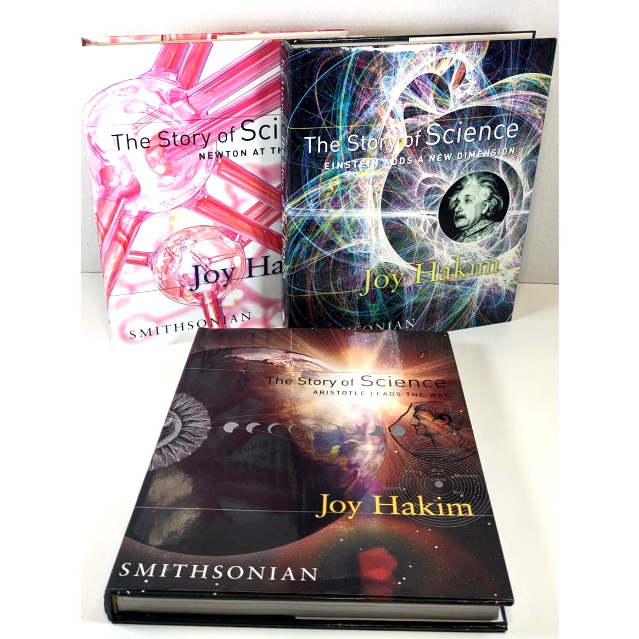 Lot of 3 THE STORY OF SCIENCE Smithsonian Books by Joy Hakim HC DJ